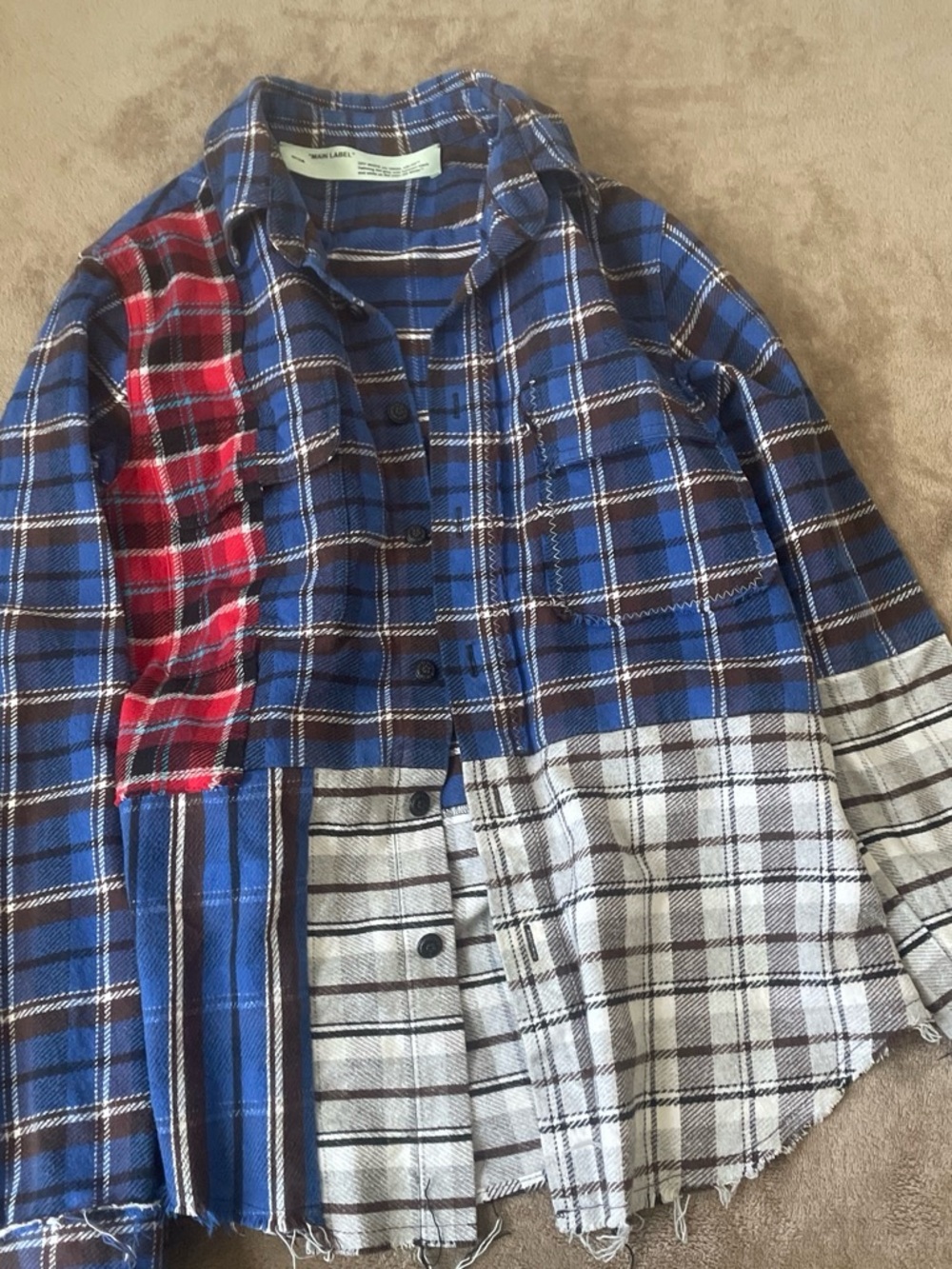 Off-White Plaid Shirt